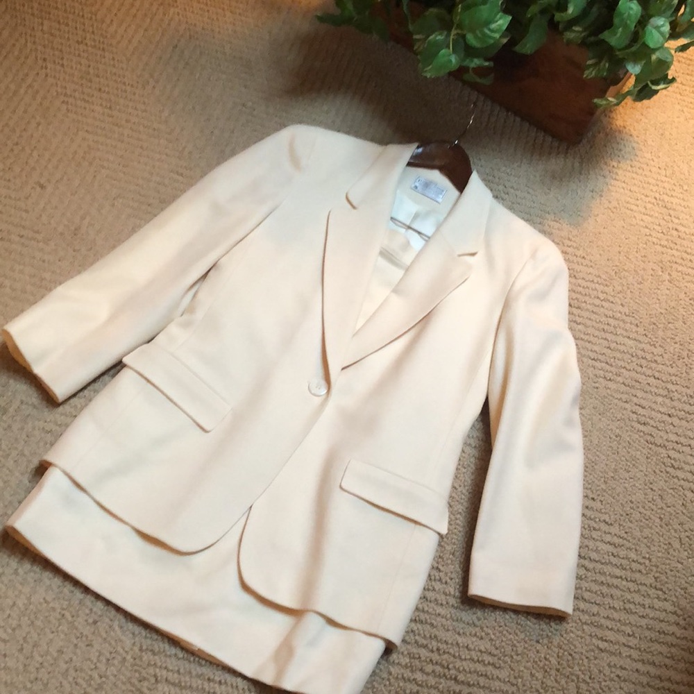Pendleton Cream Single-Button Blazer